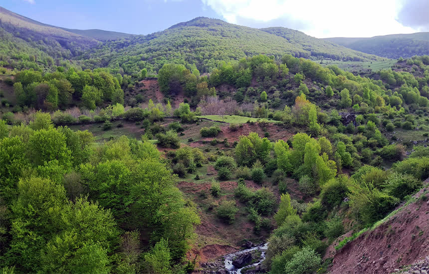 روستای فشکور در بهار